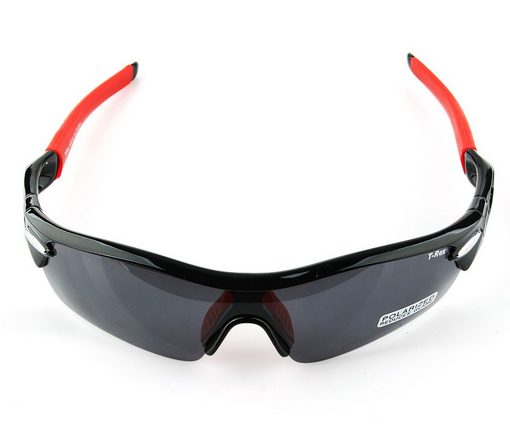 T-rex One-piece Replacement Lens Goggles Glasses Black + Red Frame - Click Image to Close